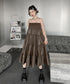 Gathering Flare Skirt